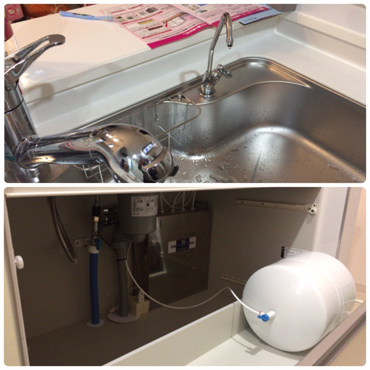 銅仕上げ キッチン浄水器蛇口 ほとんどの逆浸透ユニットまたは非エアギャップ水ろ過システムに適合